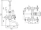 Смеситель для ванны «Cezares» NOSTALGIA-VD-03/24-Bi золото, картинка №2