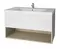 Мебель для ванной подвесная «Dreja» Perfecto 90 белая/дуб, картинка №2