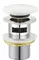 Донный клапан для раковины «Cezares» Articoli Vari CZR-SAT7-Bi с механизмом Клик-Клак белый/хром, фото №1