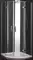 Душевой угол-ограждение «Cezares» BERGAMO-W-R-2-90-ARCO-C-Cr-IV 90/90 прозрачный/хром четверть круга без поддона, фото №1