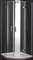 Душевой угол-ограждение «Cezares» BERGAMO-W-R-2-100-ARCO-C-Cr-IV 100/100 прозрачный/хром четверть круга без поддона, фото №1