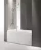 Шторка на ванну стеклянная «Cezares» ECO-O-V-21-120/140-P-C матовая правая, фото №1
