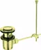 Донный клапан для раковины «Cezares» Articoli Vari CZR-SA2-03 полуавтомат золото, фото №1