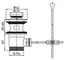 Донный клапан для раковины «Cezares» Articoli Vari CZR-SA2-01 полуавтомат хром, картинка №2