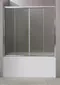 Шторка на ванну стеклянная «Belbagno» UNO-VF-2-170/145-P-Cr матовая, картинка №2