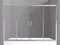Шторка на ванну стеклянная «Belbagno» UNIQUE-VF-2-150/180-140-C-Cr прозрачная/хром, фото №1