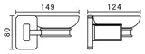 Мыльница «Art&Max» Gotico AM-E-4899AQ на стену бронза/белая, картинка №2