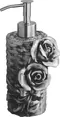 Дозатор для мыла «Art&Max» Rose AM-B-0091A-T на стол серебро, фото №1