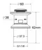 Донный клапан для раковины «Belbagno» BB-PCU-01-IN с механизмом Клик-Клак сатин, картинка №2