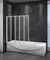 Шторка на ванну стеклянная «Cezares» RELAX-V-5-120/140-P-Bi матовая левая, фото №1