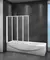 Шторка на ванну стеклянная «Cezares» RELAX-V-4-80/140-C-Bi прозрачная универсальная, картинка №2
