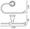 Полотенцедержатель «Art&Max» Bianchi AM-E-2606-Br на стену бронза/белый, картинка №2