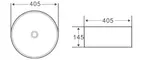 Раковина «Belbagno» 40/40 BB1342H300 фаянсовая белая, картинка №2