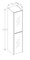Пенал «Opadiris» Фреш 35 подвесной бежевый/белый универсальный, фотография №3