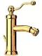 Смеситель для биде «Paini» Duomo 88OP306 с донным клапаном золото, фото №1