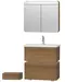 Мебель для ванной подвесная «Vitra» Nest Trendy 80 с 1 ящиком древесина, фотография №3