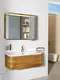 Мебель для ванной подвесная «Vitra» Nest Trendy 80 с 1 ящиком древесина, картинка №2