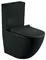 Унитаз компакт безободковый «Esbano» Ripoll-C чёрный матовый с сиденьем дюропласт с микролифтом чёрное, фото №1