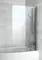 Шторка на ванну стеклянная «Riho» Novic Z108L Lyra 90/150 прозрачная правая, фото №1