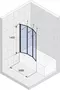 Шторка на ванну стеклянная «Riho» Alta 100/140 прозрачная/Satin универсальная, картинка №2