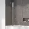 Шторка на ванну стеклянная «Radaway» Nes PND II 100/150 прозрачная/хром левая, фото №1