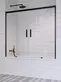 Шторка на ванну стеклянная «Radaway» Idea Black PN DWD 180/150 прозрачная/чёрная, картинка №2