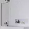 Шторка на ванну стеклянная «Radaway» Idea Black PNJ II 70/150 прозрачная/чёрная универсальная, фото №1