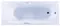 Ванна акриловая «Aquanet» Dali 150/70 с каркасом без сифона белая, картинка №2