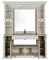 Зеркальный шкаф «Aquanet» Кастильо 160 с подсветкой слоновая кость, картинка №6