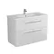 Мебель для ванной подвесная «Diborg» Leonie 100 2 ящика белая, фотография №3