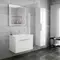 Мебель для ванной подвесная «Diborg» Leonie 80 1+1 ящик белая, картинка №2