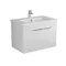 Мебель для ванной подвесная «Diborg» Leonie 80 1+1 ящик белая, фотография №3