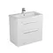 Мебель для ванной подвесная «Diborg» Katarine 80 с 2 ящиками белая, фотография №3