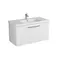 Мебель для ванной подвесная «Diborg» Lande 100 с ящиком белая, фотография №3