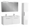 Мебель для ванной подвесная «Diborg» Lande 125 с 2 ящиками белая, фото №1