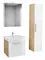 Мебель для ванной подвесная «Diborg» Lande Q 60 с ящиком белая/дуб, фото №1