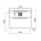 Мебель для ванной подвесная «Diborg» Lande Q 60 с 2 ящиками белая/дуб, фото №17