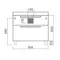 Мебель для ванной подвесная «Diborg» Lande Q 70 с 2 ящиками белая/дуб, фото №17