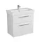 Мебель для ванной подвесная «Diborg» Lande Q 80 с 2 ящиками белая, фотография №3