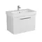 Мебель для ванной подвесная «Diborg» Lande Q 80 с ящиком белая, фотография №3
