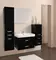 Мебель для ванной подвесная «Aquaton» Америна 80 чёрная, картинка №2