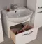 Мебель для ванной подвесная «Aquaton» Ария 50 белая, фотография №3