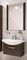 Мебель для ванной подвесная «Aquaton» Ария 65 тёмно-коричневая, фото №1