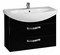 Мебель для ванной подвесная «Aquaton» Ария 65 М чёрная, картинка №2