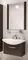 Мебель для ванной подвесная «Aquaton» Ария 80 тёмно-коричневая, фото №1