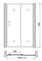 Душевая дверь «Gemy» Victoria S30191G 170/190 прозрачная универсальная, изображение №4