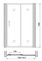Душевая дверь «Gemy» Victoria S30191F 160/190 прозрачная универсальная, изображение №4