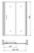 Душевая дверь «Gemy» Victoria S30191C 150/190 прозрачная универсальная, изображение №4