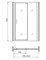 Душевая дверь «Gemy» Sunny Bay S28191B 120/190 прозрачная универсальная, изображение №4
