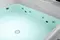 Гидромассажная ванна акриловая «Gemy» G9268 K 185/150 с каркасом с сифоном белая, фото №9
